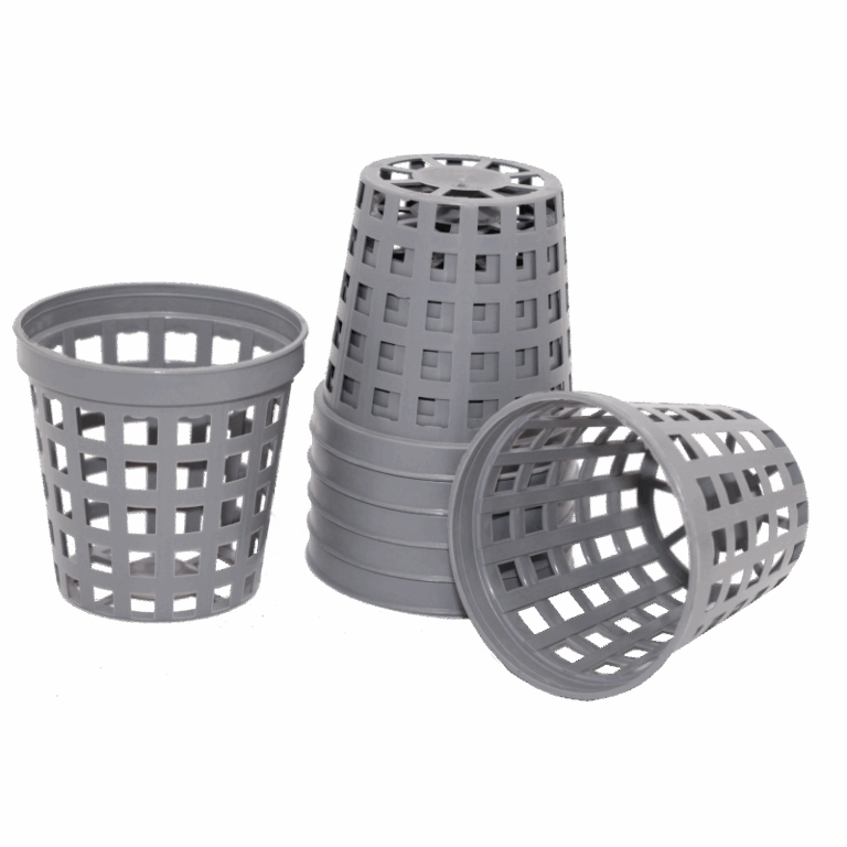 Netztöpfe grau