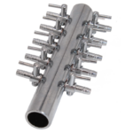 Luftverteiler 18mm Eingang 10fach 4mm Ausgänge