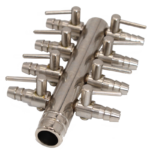 Luftverteiler mit 18mm Eingang und 9mm Ausgängen
